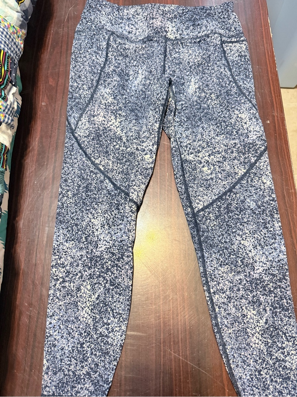 Sweaty Betty Blue Speckle Performance Leggings